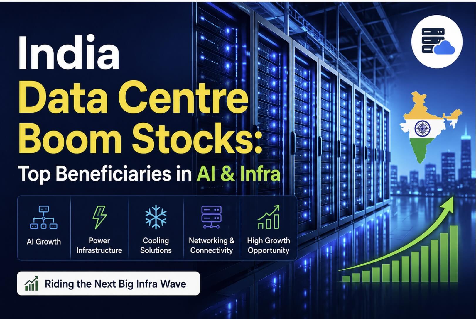 India Data Centre Boom Stocks: Top Beneficiaries in AI & Infra