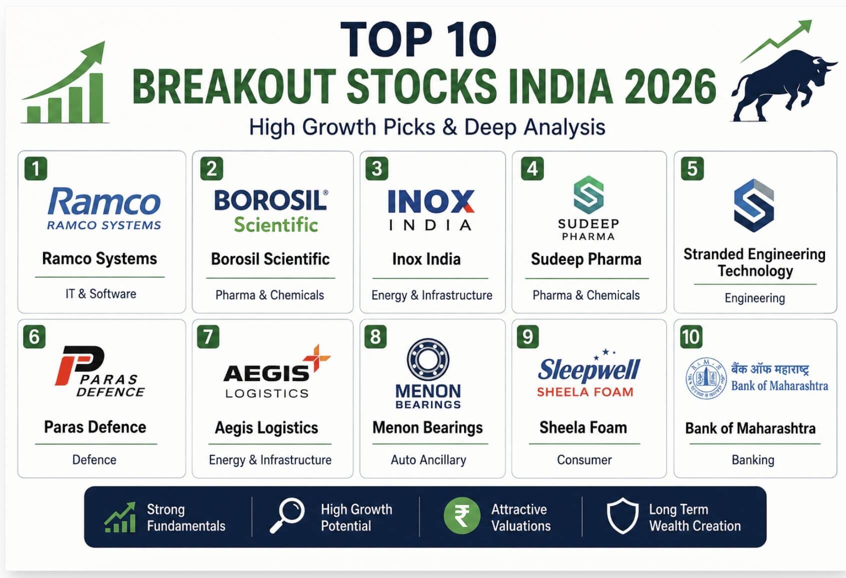 Top Breakout Stocks India 2026 – High Growth Picks & Deep Analysis